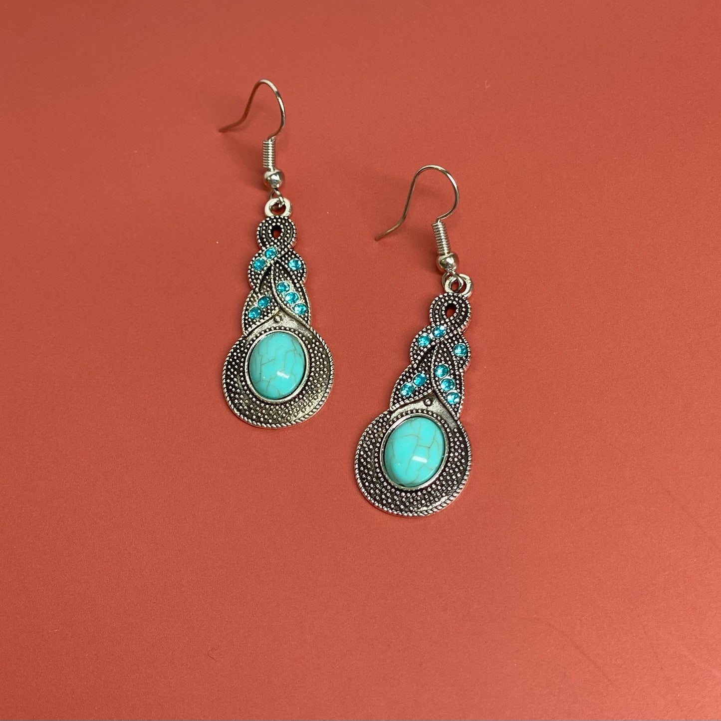Braided Turquoise Sparkle Dangle