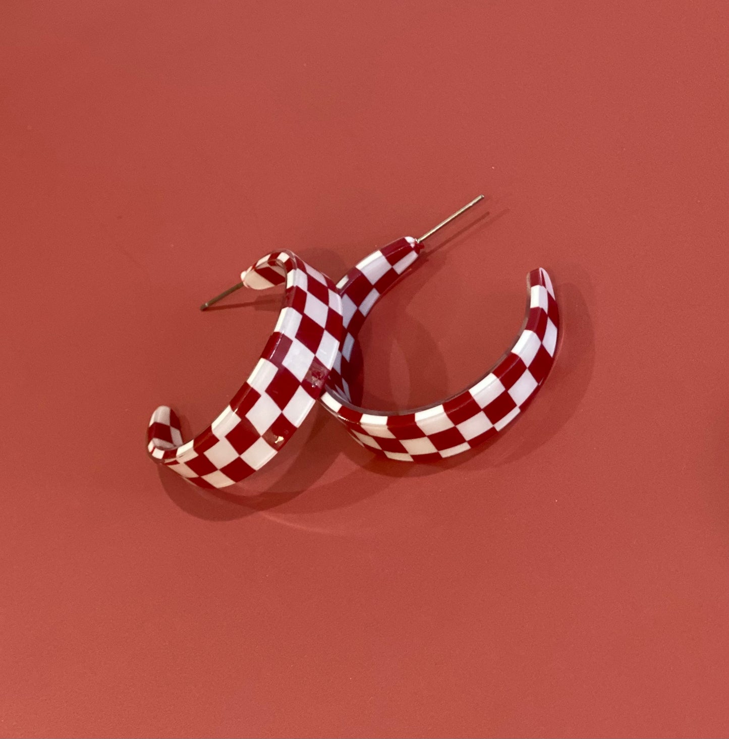Red & White Checkered Hoop