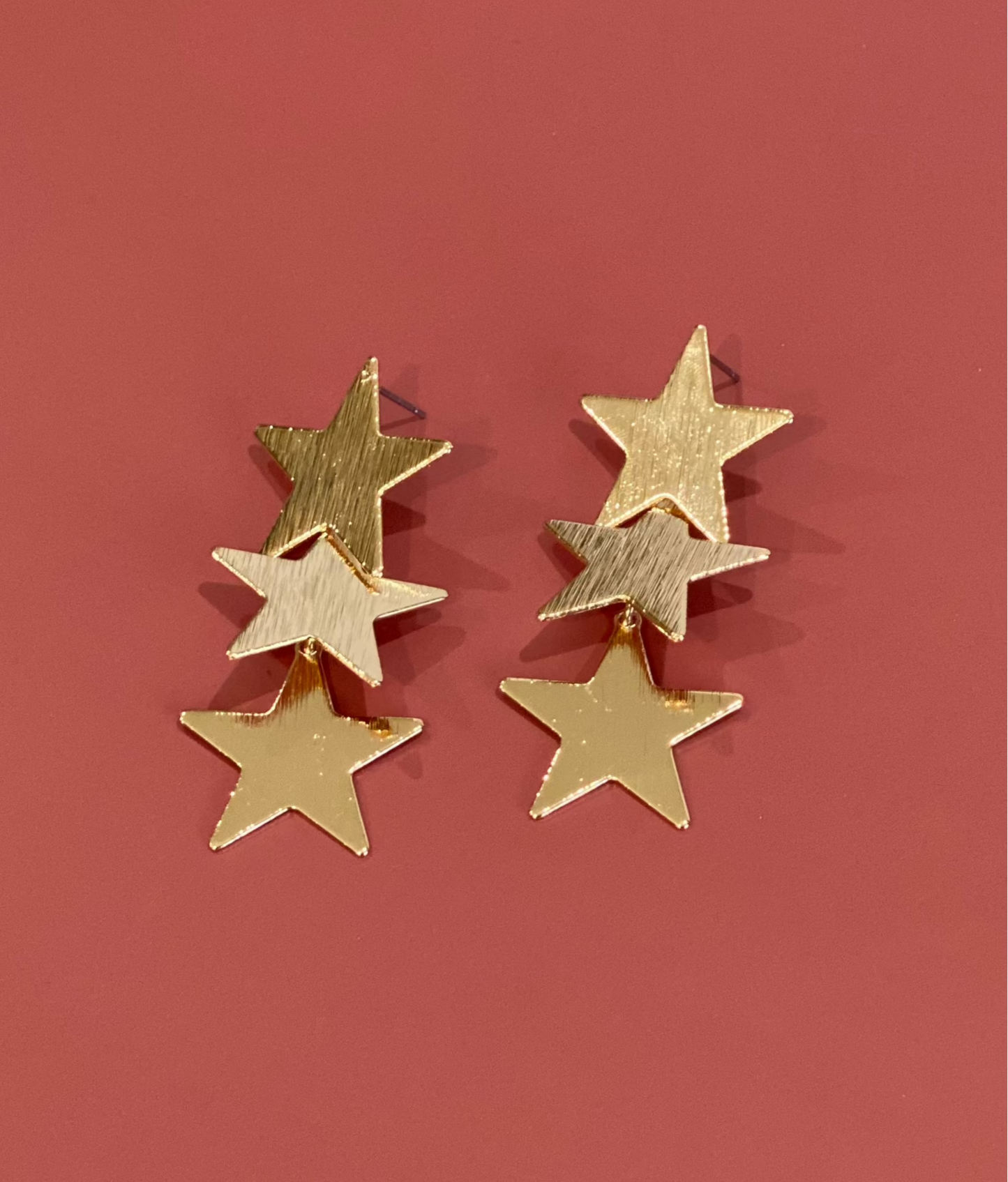 Trio Star Dangle - Gold