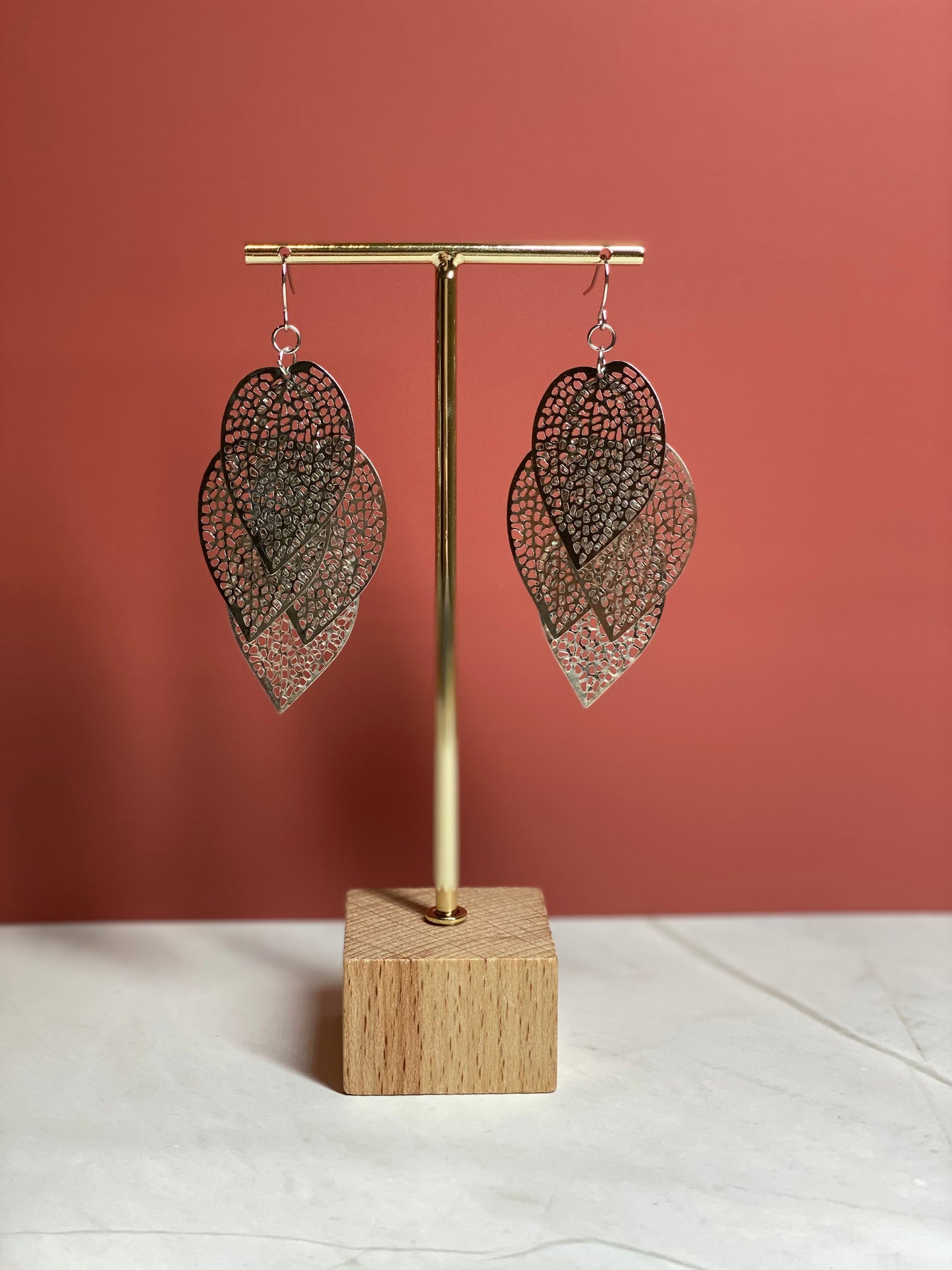 Silver Feather Dangle