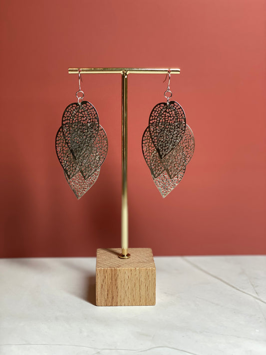 Silver Feather Dangle