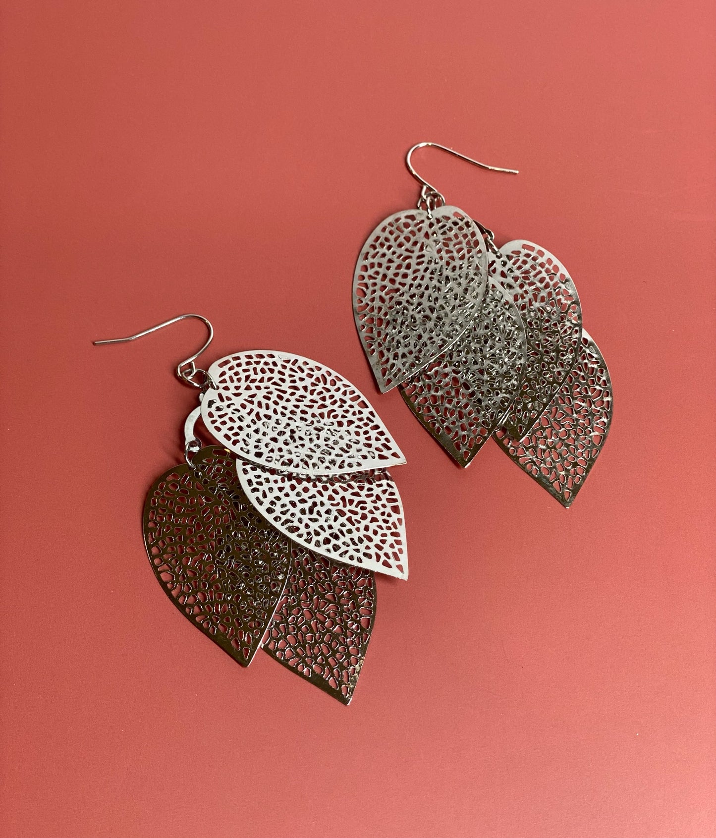 Silver Feather Dangle