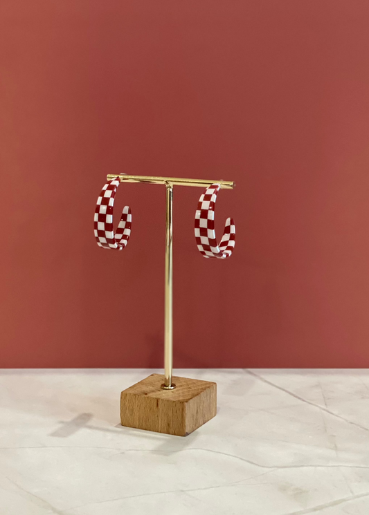 Red & White Checkered Hoop
