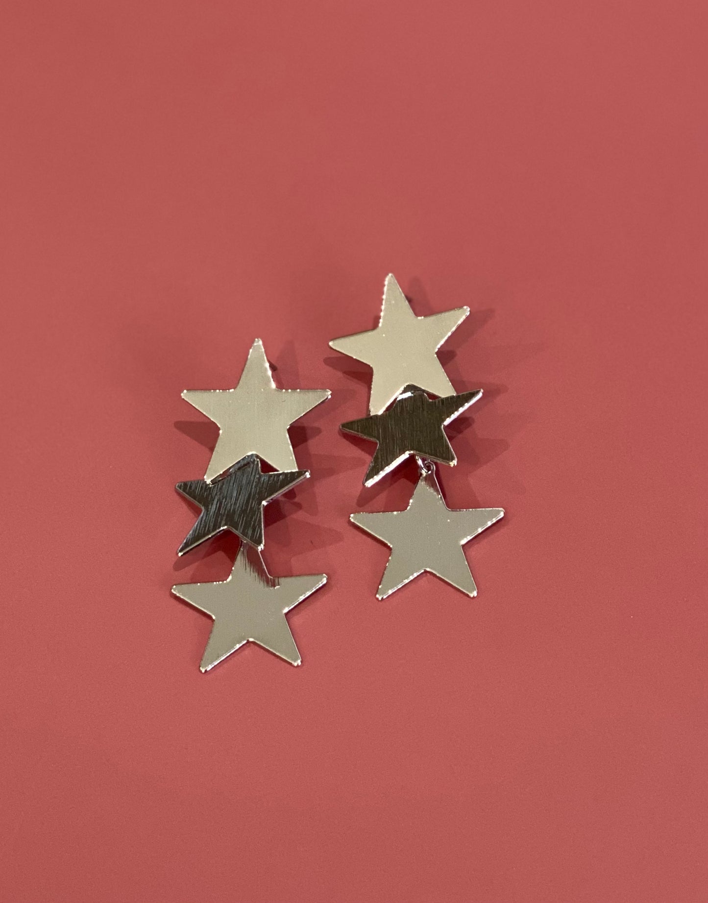 Trio Star Dangle - Silver