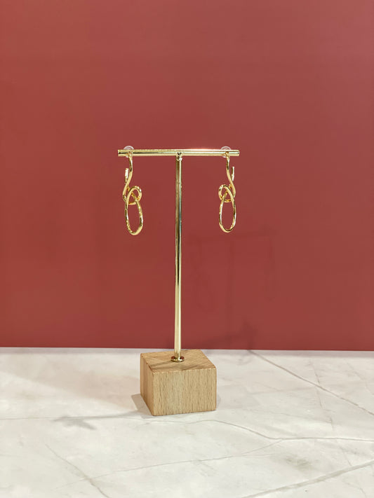 Squiggly Gold Dangle