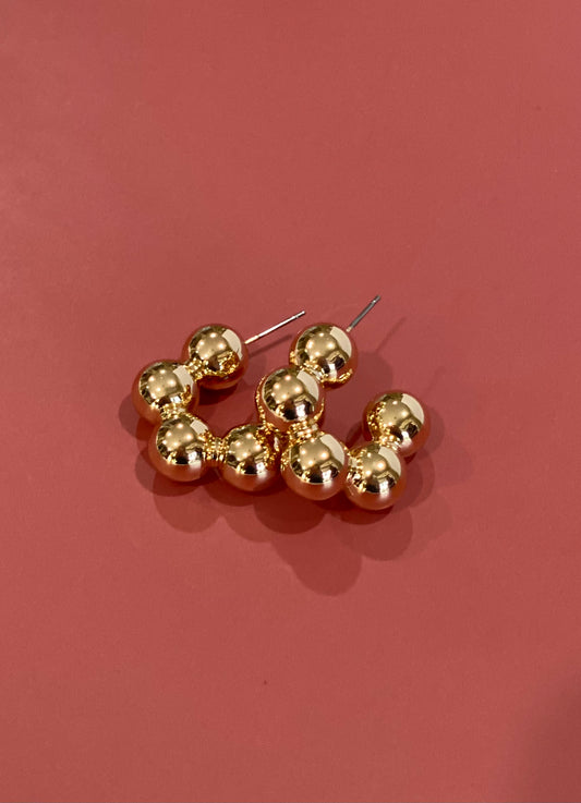Bubbly Golden Hoop